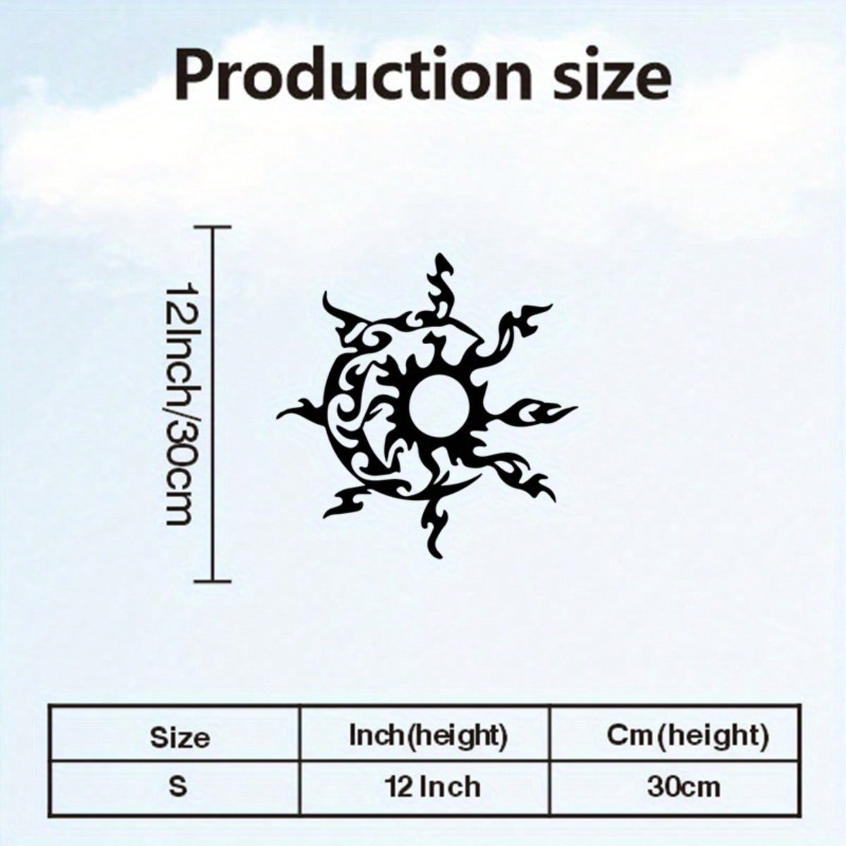 Iron Wall Art Vintage Sun Moon Sculpture Rust Resistant Astronomy Decor Home Gift