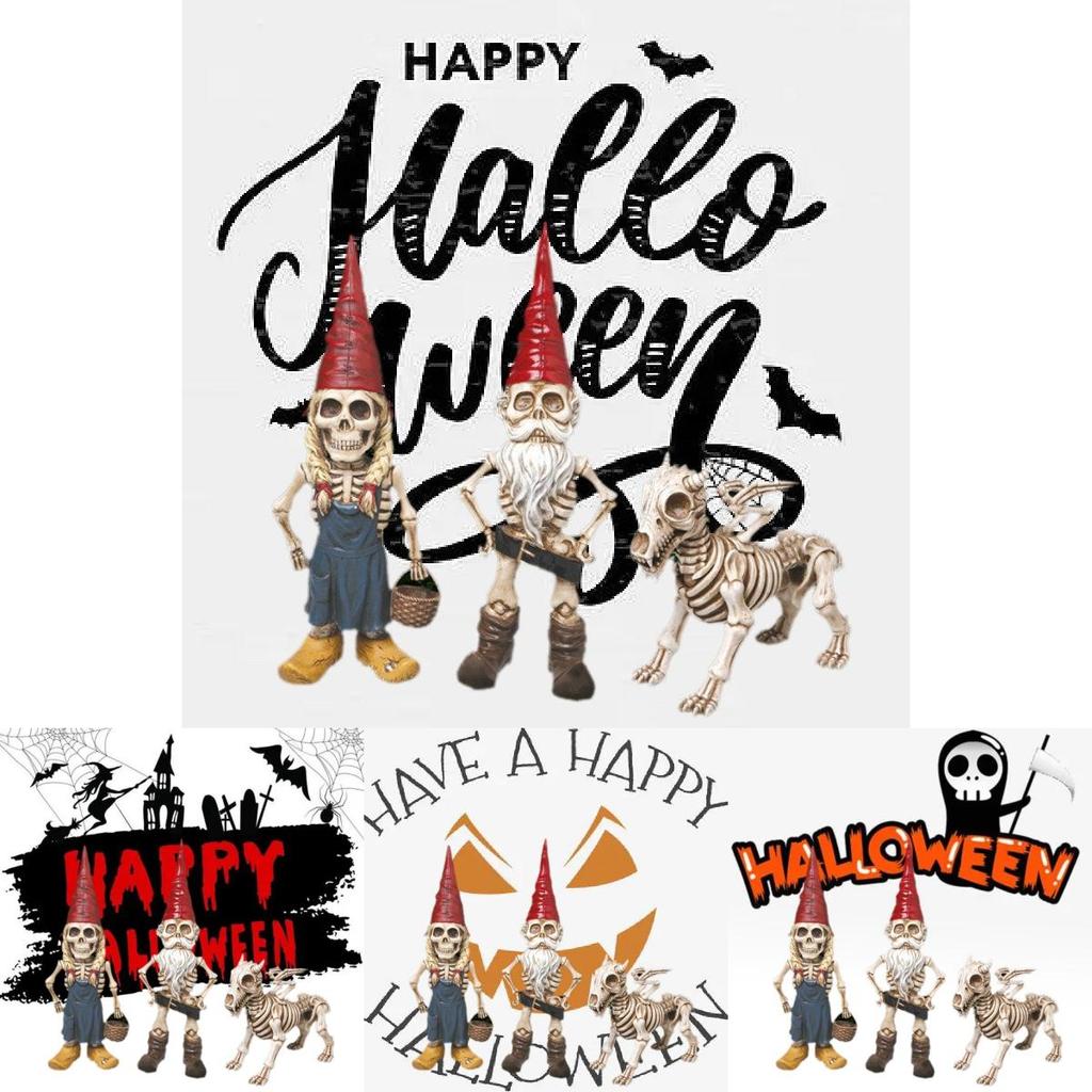 Exquisite European Style Resin Skeleton Figurines For Garden Halloween Decoration