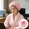 Terry Cloth Lined Shower Cap EVA Exterior Shower Hair Cover Bathroom Supplies Bath Hair Cap Girls