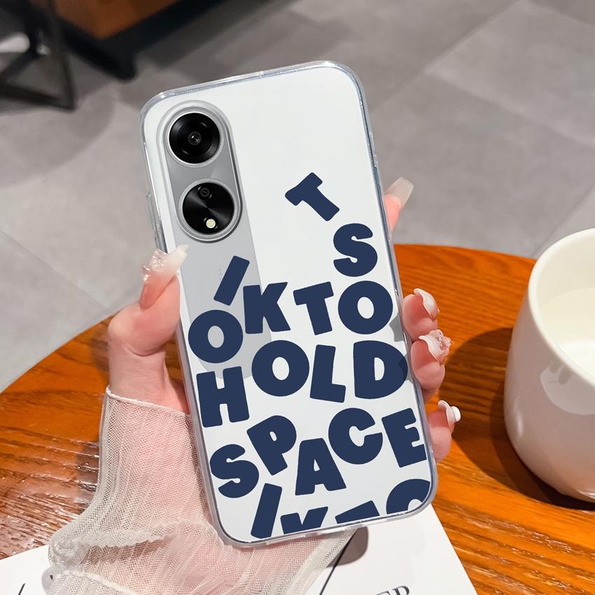 For Oppo A1 A11 A12 A15 A17K Luxury Transparent Lens Protection Cases Mysterious Whale Pattern Shockproof Protective Back Cover Shell For Oppo Housing