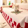 Christmas Atmosphere Sofa Cover Suitable For All Seasons Festive Sofa Blanket High-end Decorative For Living Room Sofa Cushion