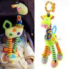New Gentle Soft Cute Giraffe Animal Handbells Rattles Mobile Plush Infant Baby Toddler Handle Play Kits WIth Teether Newborn Baby Gifts
