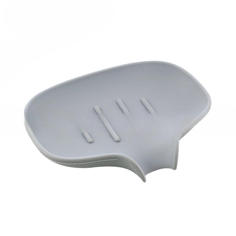 

Большая силиконовая коробка для мыла с сухим сливом, мыльница, отводной тип, мыльница без перфоратора, держатель для мыла для ванной комнаты на каждый день, мыльница 14.5x11x2.3cm серый