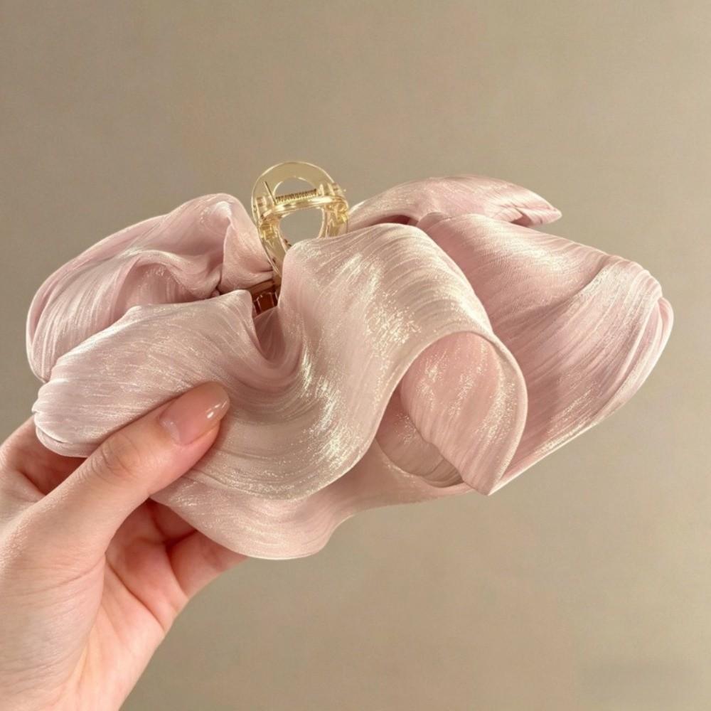 PC Cloud Crab Claw Clip Large Size Shark Clip Elegant Pleated Hair Claw  Daily