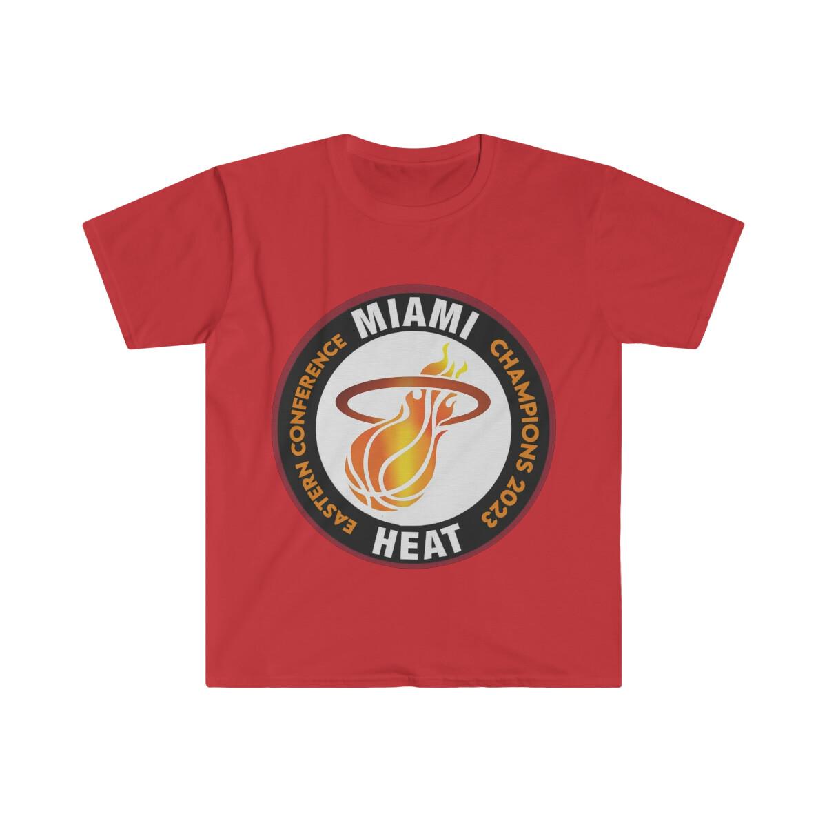 New Unisex Soft Cotton T-Shirt. Miami Heat Champions 2023 M