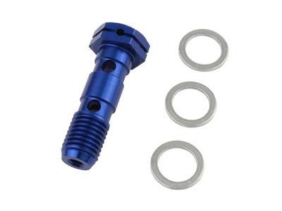 POSH 550020 Earls Banjo Bolt Blue 1.25W Motorcycle Supplies