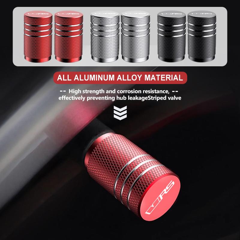 4Pcs Car Wheel Air Valve Dust Cap Metal Tire Valve Stem Cover For Skoda Octavia 2 3 Rapid Kodiaq Karoq Fabia Kamiq Superb MK3