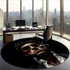 Scarface (14) Round Office Rug Decorative Floor Rug for Office Bedroom Living Room and Home Space