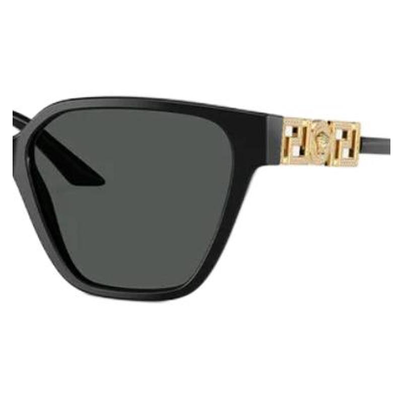 Versace Rhinestone Decoration On Temples Acetate Metal Irregular Sunglasses Women's Black 12146071 O4471B-OGB18756_ONUL-black 56