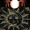 Divinations Tischdecke Monde und Sonne Astrologie Tarots Karten Tischdecke Altäre Tuch Divinations Brettspiel Zubehör