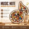 Instrument Print Musical Note Jigsaw Puzzle Irregular Musical Note Puzzle  Desktop Decor