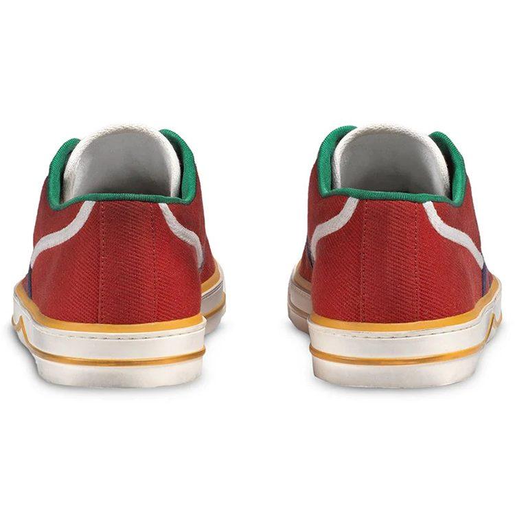 Gucci Tennis 1977 Low Top Low Top Stylish Skateboarding Shoes Women's Red 606110 GZO30 6461