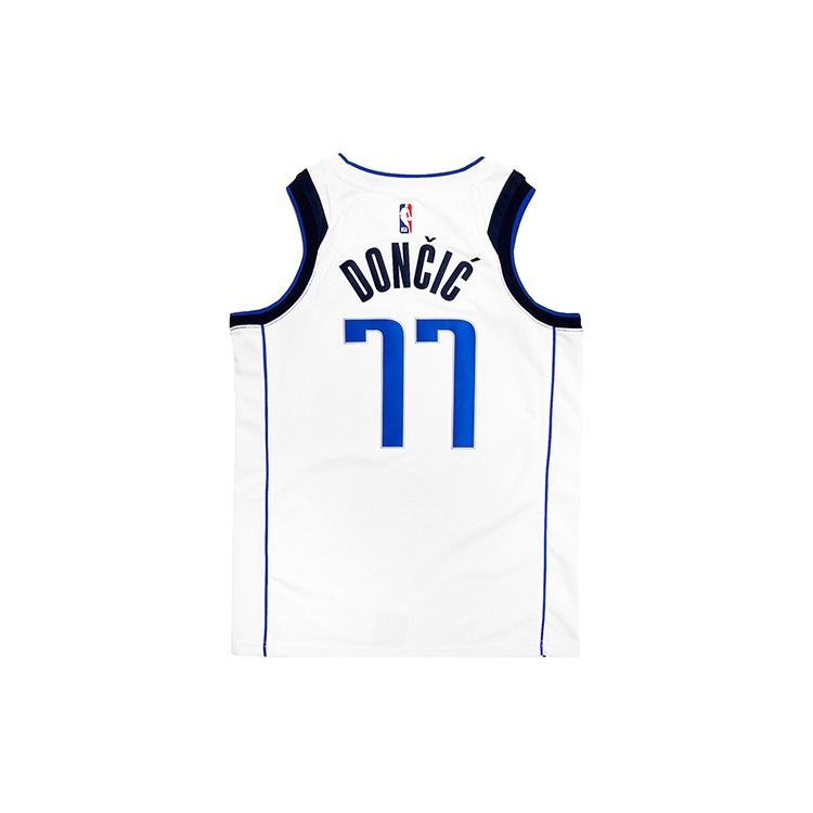 Nike Casual Sports NBA Dallas Mavericks Luka Doncic Swingman Jersey Men's White 864411-102