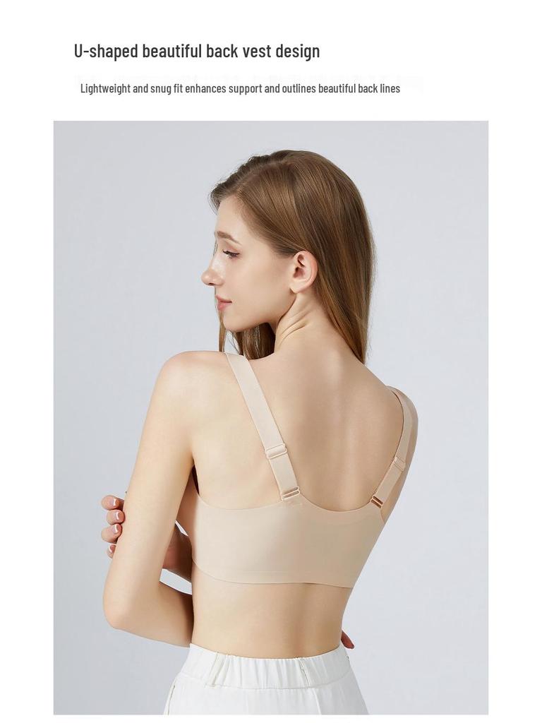 Cross-border Antibacterial Mastectomy Prosthesis Bra with Fake Breast Pads, Seamless Front Closure, for Post-Op and Reduction Support.