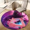 1pc KPop Demon Hunters19 Design Printed Area Round Carpet for Bedroom Living Room Home Decor Rugs Mat Non Slip Mat Rug for Bedside