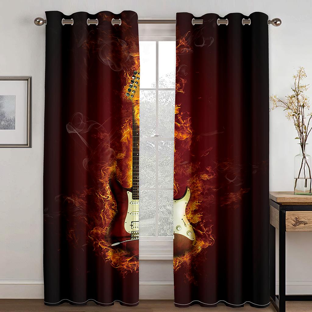 

3D цифровая печать мяч игра спортивный стиль солнцезащитный козырек занавеска для мальчика спальня балкон гостиная украшение дома занавеска 100W130H(CM)40x51in&Grommet Top