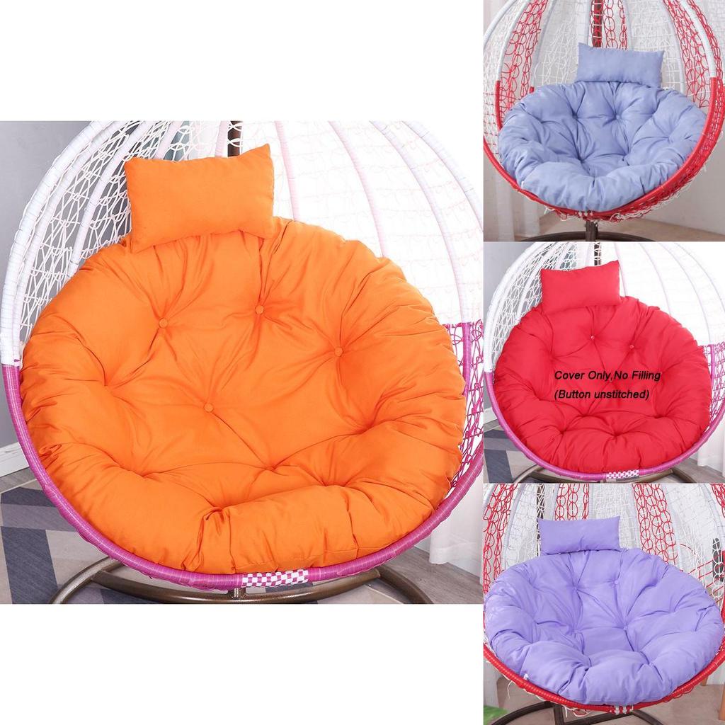 Cozy Rattan Swing Chair Cushion Thick Mat Pad Cover For Ultimate Relaxation Indoors Outdoors