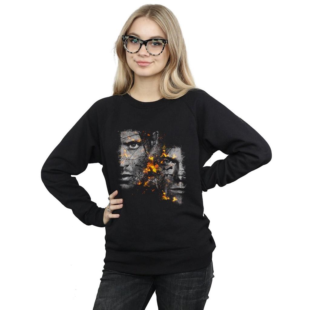 Supernatural Womens/Ladies Sam And Dean Fire Sweatshirt