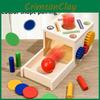 Wooden Educational Toy With Color Matching Coin Box For Early Learning