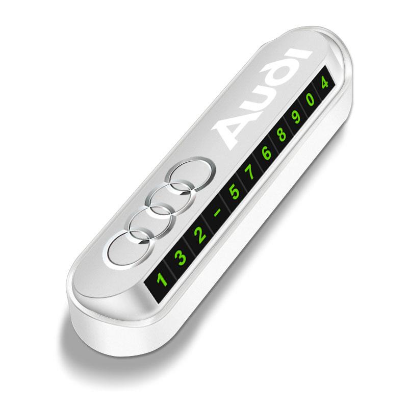 1Pcs New Car Temporary Parking Card Plate Badge Car Styling for Audi S5 S6 S7 S4 S8 TT TTS A4 B8 A3 B6 A6 C7 C6 B7 Q5 Q7 C5 A5 B5 A7 A1