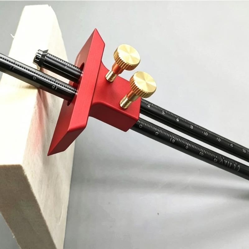 Marking Gauge Woodworking Scriber Duct Automatic Scriber Tool European Stainless Steel Double Head Mortise Gauge M4YD