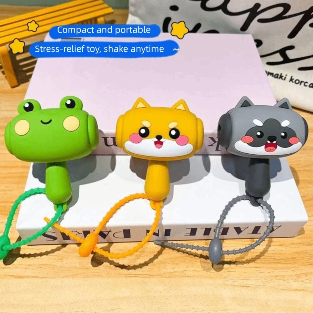 Bag Pendant Sound-Making Hammer Animal Sound Toys Creative Sound Hammer Key Chain Kids Toy