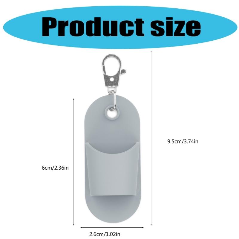 Silicone Pen Clips with Lobster Clasp,Pen Holder Badge Reel Clips,Badge Reel Accessories(Pen Not Include)Badge Buddy