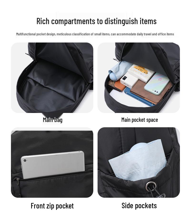 Herren Casual Business Laptop-Rucksack mit mehreren Fächern - Vielseitige Studenten-Schultasche, Reise-Tasche mit großer Kapazität