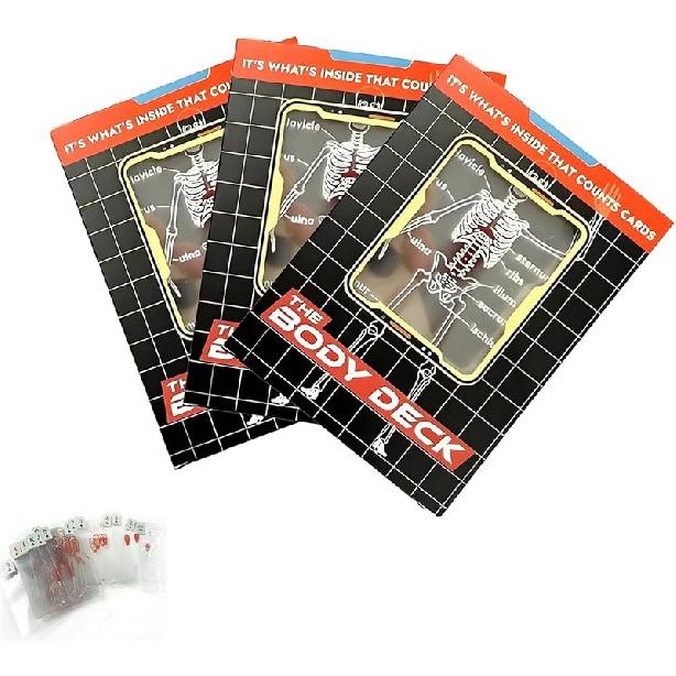 The Body Deck, 3D Image Educational Playing Cards, 2025 New The Poker for Magic Games, Funny Transparent Human Anatomy Playing Cards, for Card