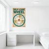 Vintage Self-Care Wheel Metal Tin Sign 8 Categories Physical Relationships Personal Spirituality Social Work Recreation Hygiene