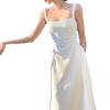 French temperament, high-end sense, small man, white inner lining, waist suspender dress, children's spring and summer long dress