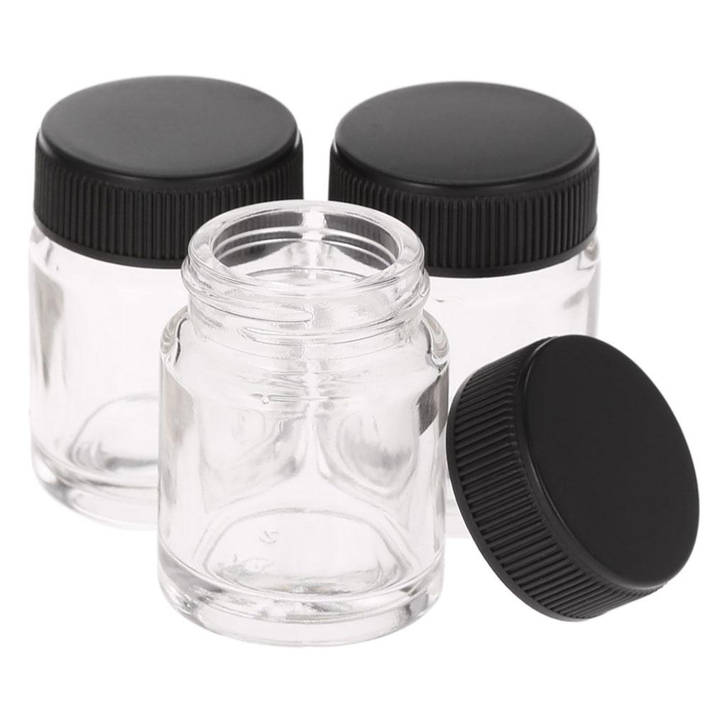 10KS Airbrush Skleněné a PP Lahvičky 34oz 22cc Lahvičky na Airbrush Nádobky s Plastovým Víčkem Používání na