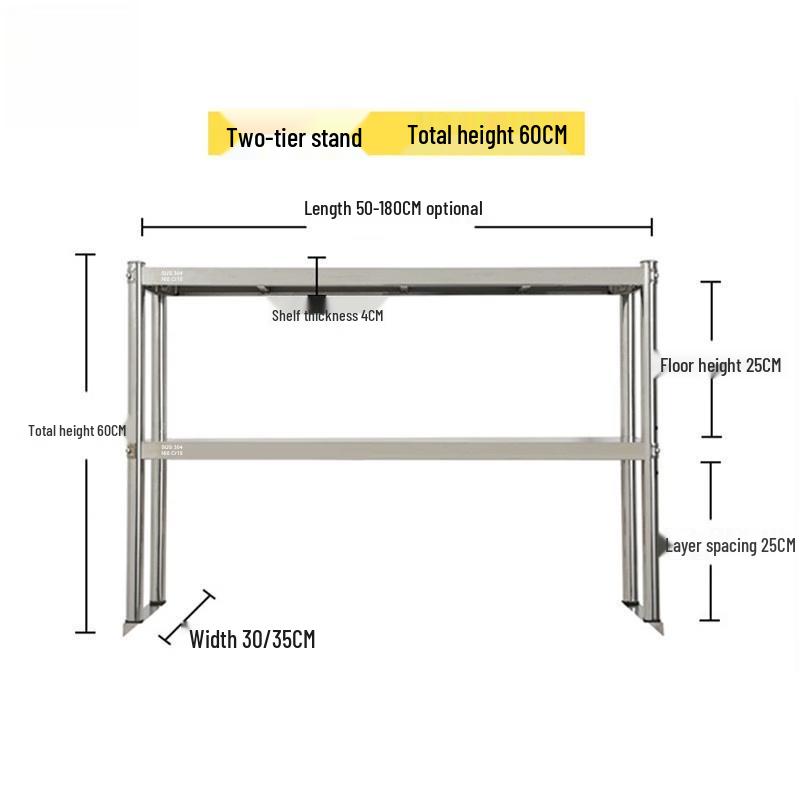 

304 Stainless Steel Commercial Kitchen Refrigerator Prep Stand