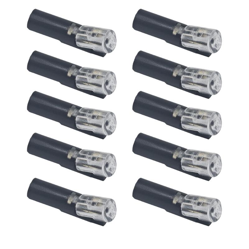 10Pcs Quick Connect Terminals Block No Soldering Single Wire Plug-in Connector with Locking Buckle For Easy Installation