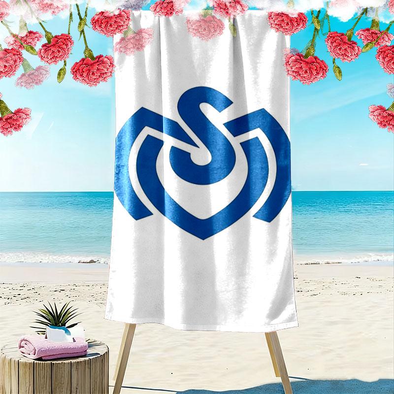MSV Duisburg Print Strandtuch, Großes Weiches Schnelltrocknendes Handtuch für Strand Camping Schwimmen