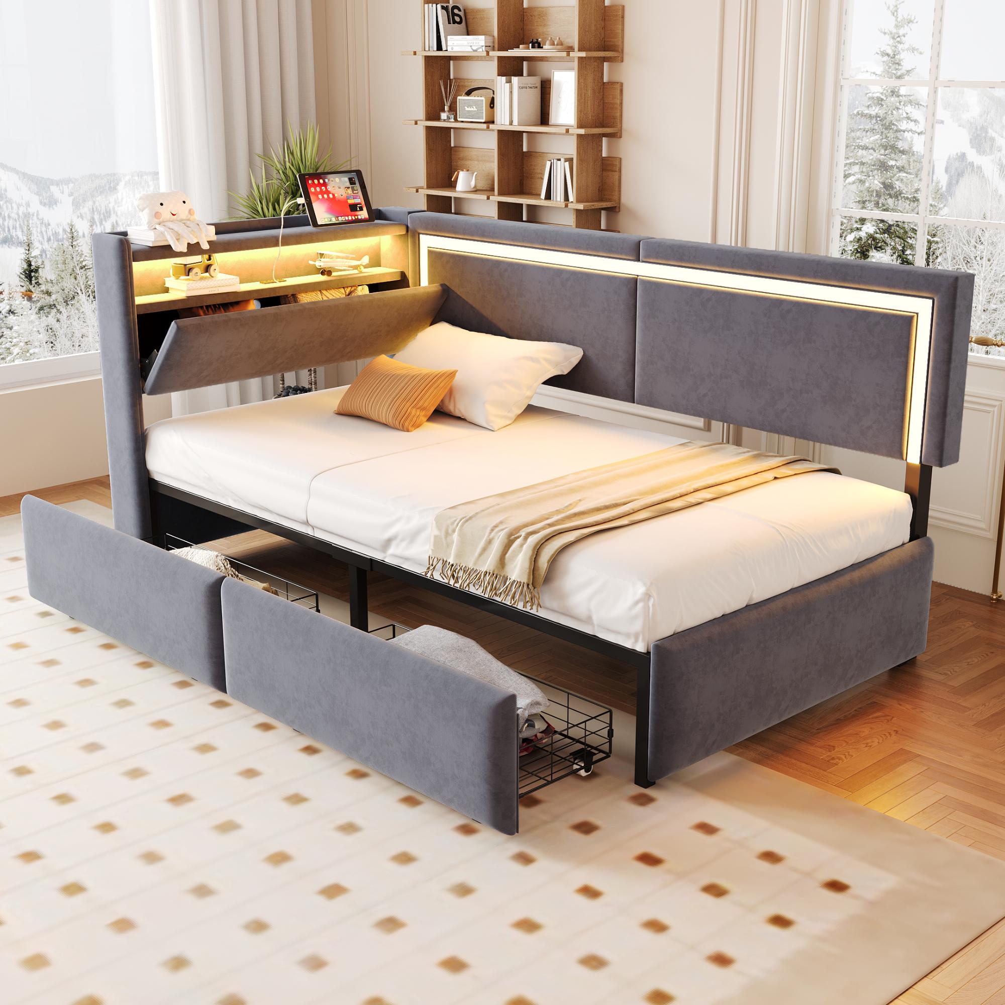 Upholstered Bed Sofa Bed 90x200 cm
