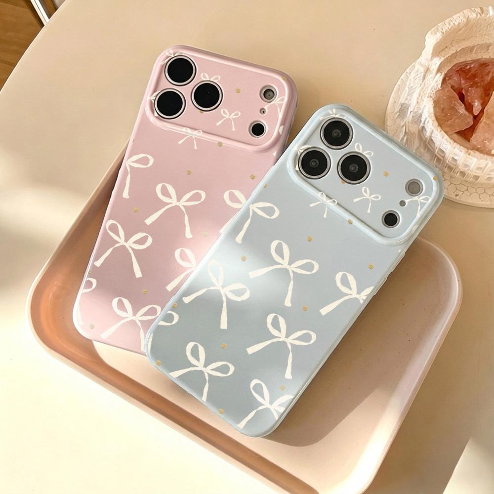 Cute Bowknot Phone Case For Samsung Galaxy A56 5G A16 A37 A17 A07 A36 A55 A54 A15 A05 A06 A26 Soft Shockproof Back Cover Fundas