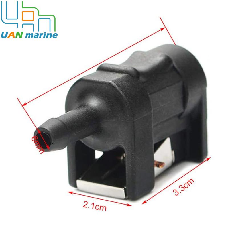 6Y1-24305 Fuel Line Connector for Yamaha 6mm 6-90 HP Outboard Motor 6Y1-24305-01 6Y1-24305-03 6YL-24305-00
