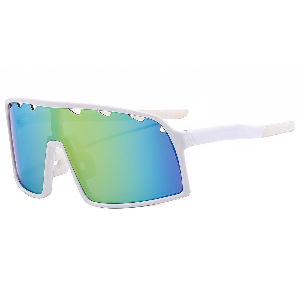 New Outdoor Sports Sunglasses Colorful Cycling Glasses Large Frame One-Piece Protective Sunglasses 9812