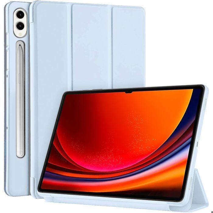 Coque de Protection - E.F.Connection - pour Samsung Galaxy Tab S10 Plus/S9 Plus - Support - Bleu