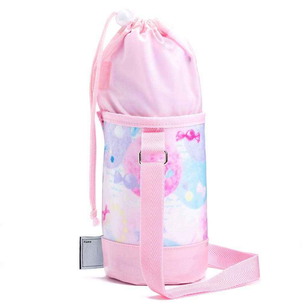 COLORFUL CANDY STYLE Water Bottle Cover for Girls and Case Shoulder Small Fluffy and Cute Candy Pop N7315400 Kids, Holder, Strap, Size, Design,