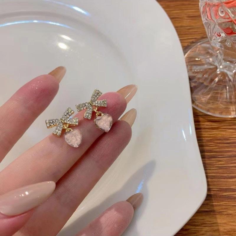 Pearl Bowknot Earrings for Women - 2025 Niche, Gentle & High-End Design