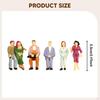 1/25 Miniaturfiguren Diorama, Puppenhaus Zubehör DIY Projekte Winzige Ornamente Mini Menschen