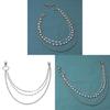 Cross Pendant Chain Belt With Pearl Layers For Men And Women Summer Fashion Accessories