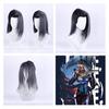 Black Dream Valorant Fade Cosplay Wig With Pointed Beauty For Anime Fans