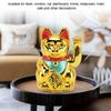 Plastic Maneki Neko Tabletop Ornament Gold Swing Arm Feng Shui Cat  Hotel Cafe Desktop Statue