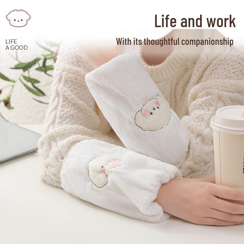 Women's 2-in-1 Gloves & Arm Sleeves: Warm, Waterproof & Anti-Stain for Fall/Winter