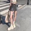Damen High Waist Denim Bodycon Skort - Sommer 2022 Retro Schlankmachender Superkurzer Rock