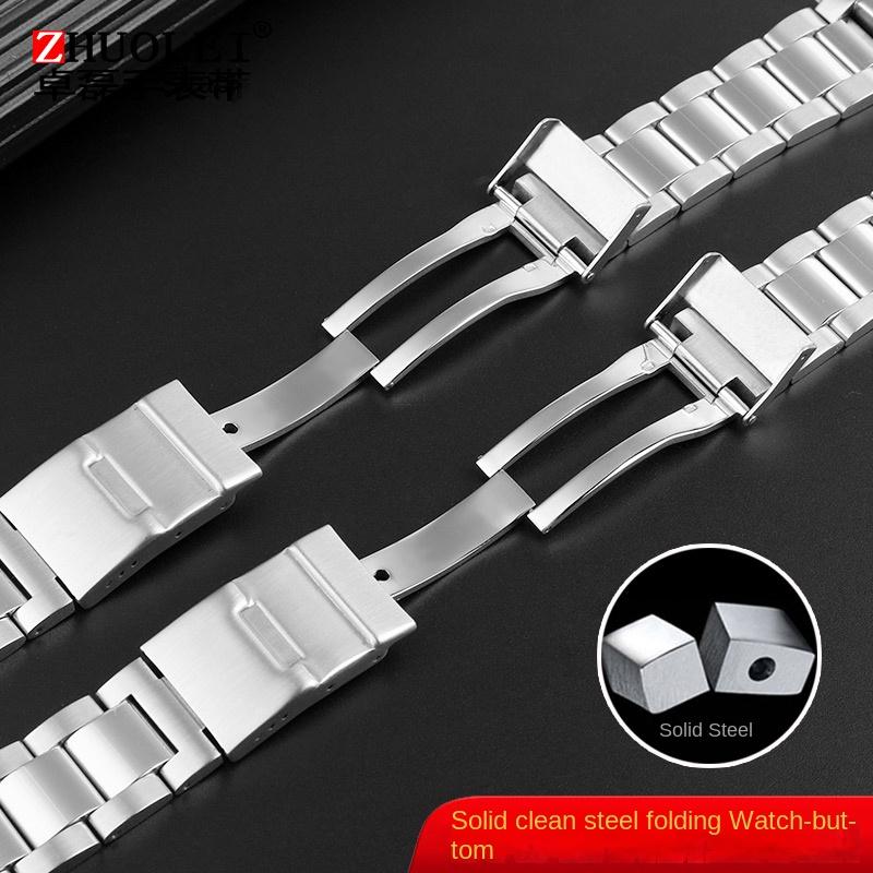 21mm high Quality Stainless Steel Watchband For Longines Strap L3 hydroconquest L3.642.4/L3.781.4/L3.782 Watch Band Curved End