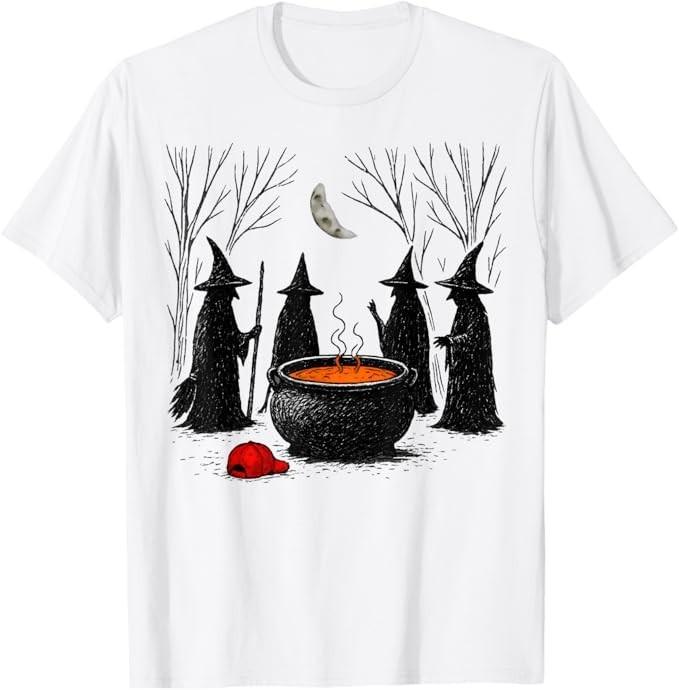 

Spooky Witch Halloween Anti Trump Feminist Women Rights T-Shirt 3XL